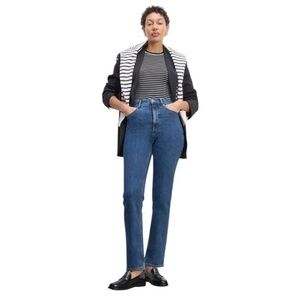 Everlane The Way High Slim Jeans Women’s 26 Short Blue Mid-Wash High Rise